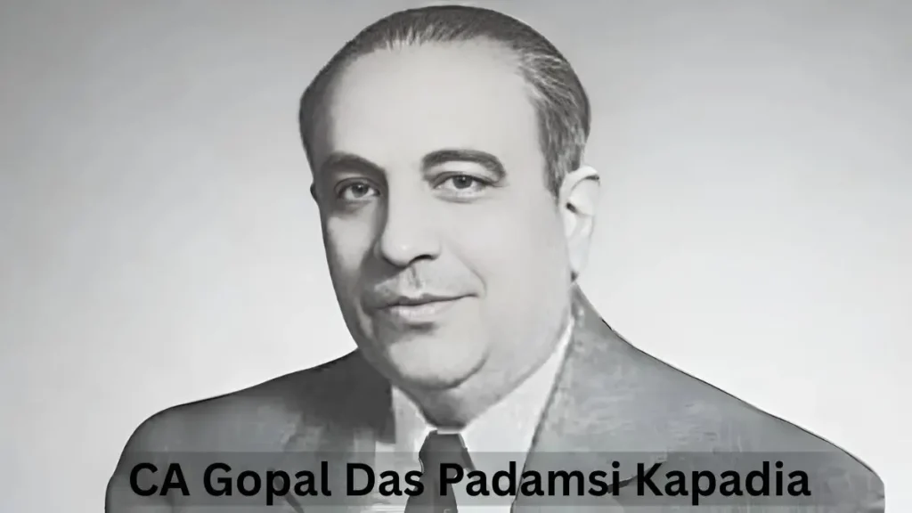 Portrait of CA Gopal Das Padamsi Kapadia, first Chartered Accountant of India, commemorating CA Day 2025